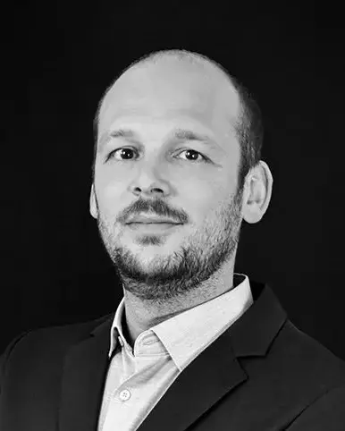 David fischer portrait bw